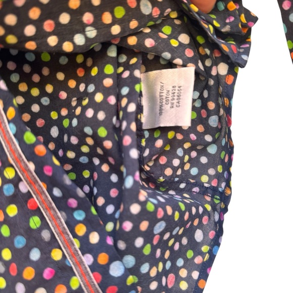 Bugatchi Men's Multicolor Polka Dot Shirt | Shaped Fit | Size L by measurements - Picture 7 of 14